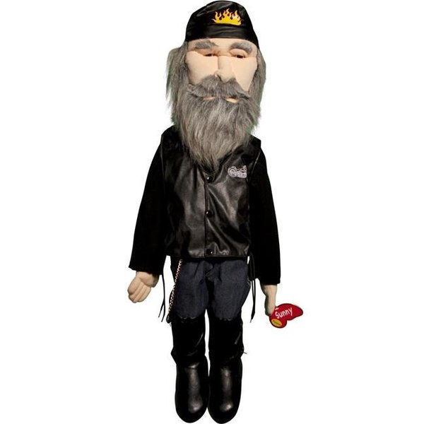 Sunny Toys Sunny Toys GS2813 28 In. Biker - Male In Leather Jean; Sculpted Face Puppet GS2813